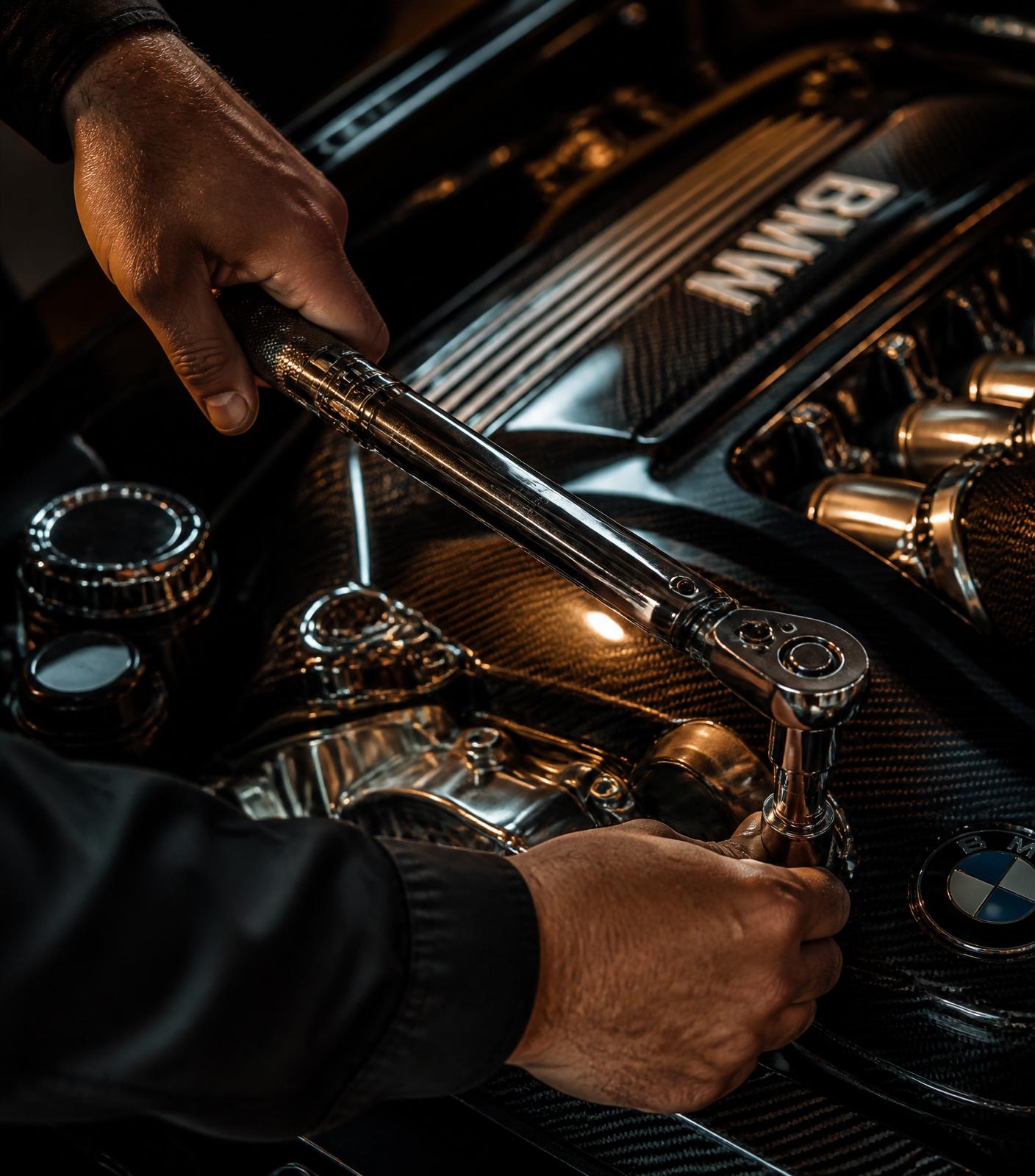 Precision torque work on a BMW engine
